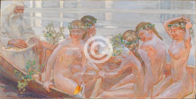 Väinämöinen's Voyage, 1909. Creator: Akseli Gallen-Kallela.