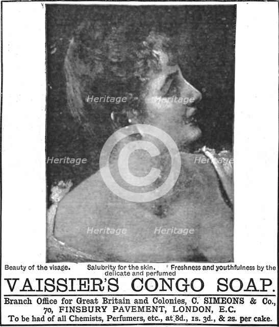 ''Vaissier's Congo Soap' 1890. Creator: Unknown.