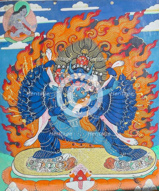 Vajrabhairava (Thangka), 19th century.