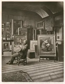 Val Prinsep, A.R.A., c1883. Creator: Frank Dudman