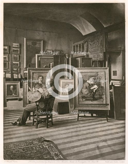 Val Prinsep, A.R.A., c1883. Creator: Frank Dudman.