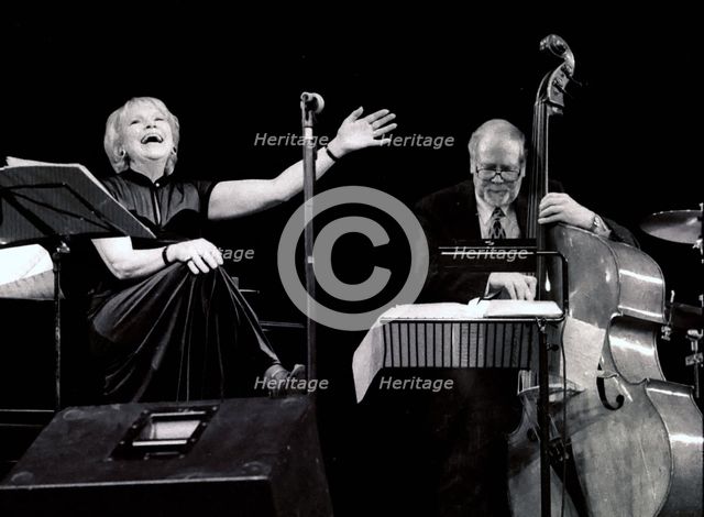 Val Wiseman and Len Skeat, Epsom Playhouse, Surrey, 2001. Artist: Brian O'Connor