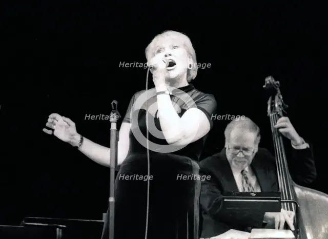 Val Wiseman and Len Skeat, Epsom Playhouse, Surrey, 2001. Artist: Brian O'Connor