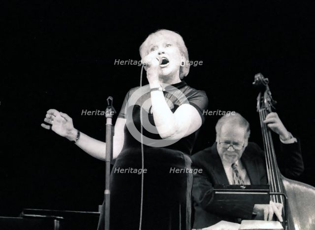 Val Wiseman and Len Skeat, Epsom Playhouse, Surrey, 2001. Artist: Brian O'Connor