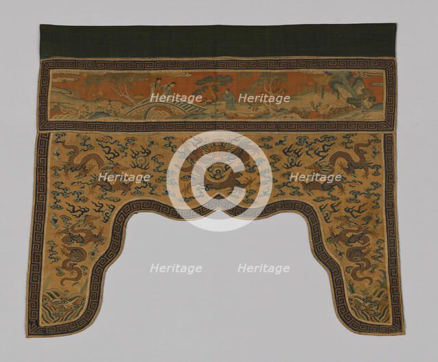 Valance, China, Qing dynasty (1644-1911), 1775/1800. Creator: Unknown.