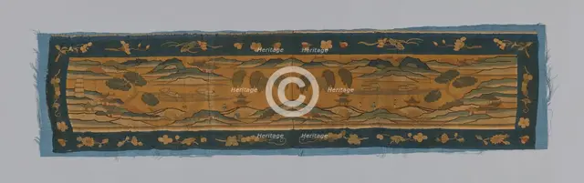 Valance, China, Qianlong Period, Qing dynasty (1644-1911), 1875/1900. Creator: Unknown.
