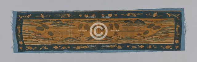 Valance, China, Qianlong Period, Qing dynasty (1644-1911), 1875/1900. Creator: Unknown.