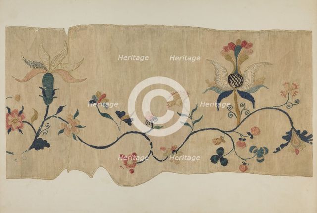 Valance (Detail), c. 1941. Creator: Marion Gaylord.