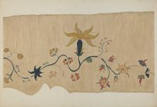Valance (Detail), c. 1941. Creator: Marion Gaylord