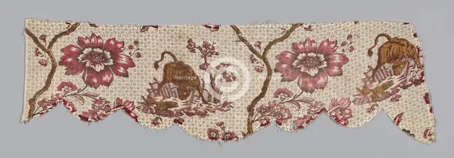 Valance (Furnishing Fabric), France, 1780/1800. Creator: Unknown.
