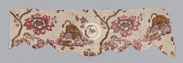 Valance (Furnishing Fabric), France, 1780/1800. Creator: Unknown.