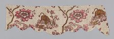 Valance (Furnishing Fabric), France, 1780/1800. Creator: Unknown