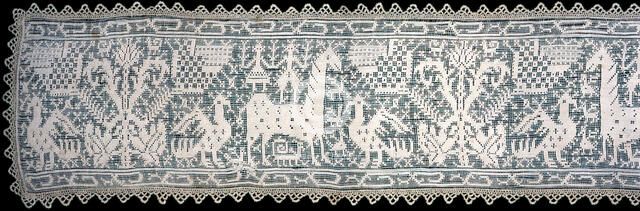 Valance (Needlework), Italy, 1650/1700 (edging: 20th century). Creator: Unknown.