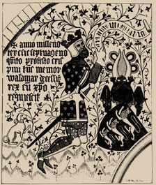 Valdemar Atterdag. (After wall painting in the St. Peter's Church in Næstved)