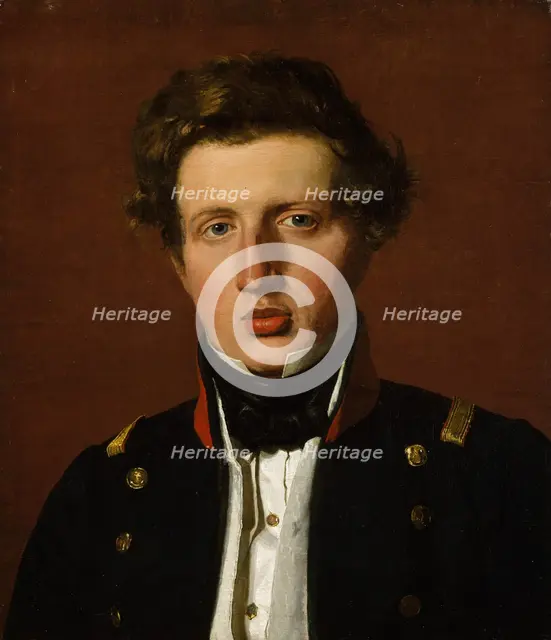 Valdemar Hjartvar Købke (1813-1893), the Artist's Brother, ca. 1838. Creator: Christen Købke.