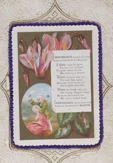 Valentine, 1874. Creator: Catherine Greenaway
