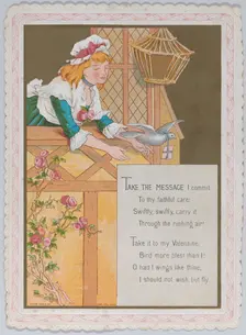 Valentine, 1874. Creator: Catherine Greenaway