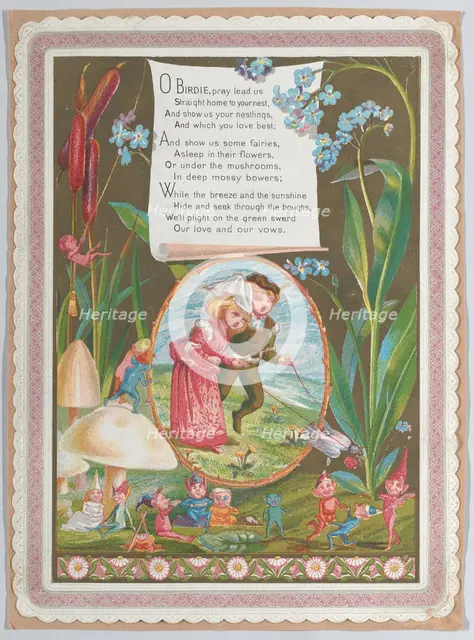 Valentine, 1874. Creator: Catherine Greenaway.