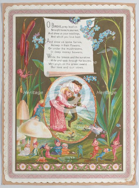 Valentine, 1874. Creator: Catherine Greenaway.