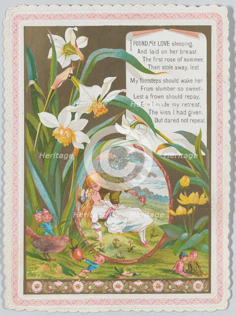 Valentine, 1874. Creator: Catherine Greenaway.