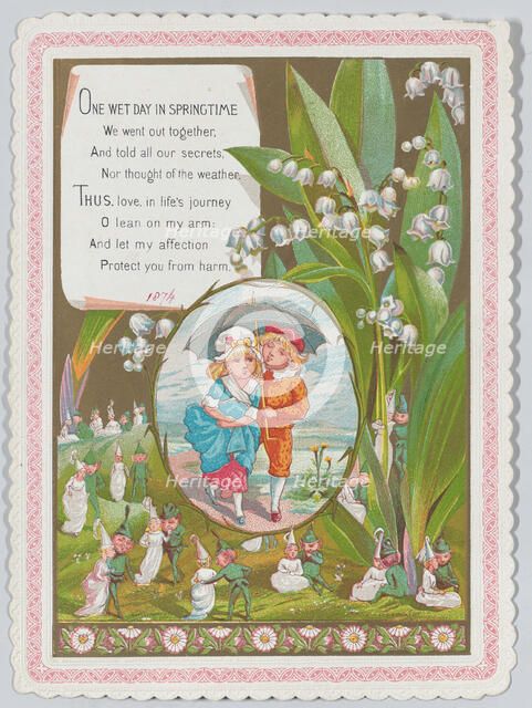 Valentine, 1874. Creator: Catherine Greenaway.