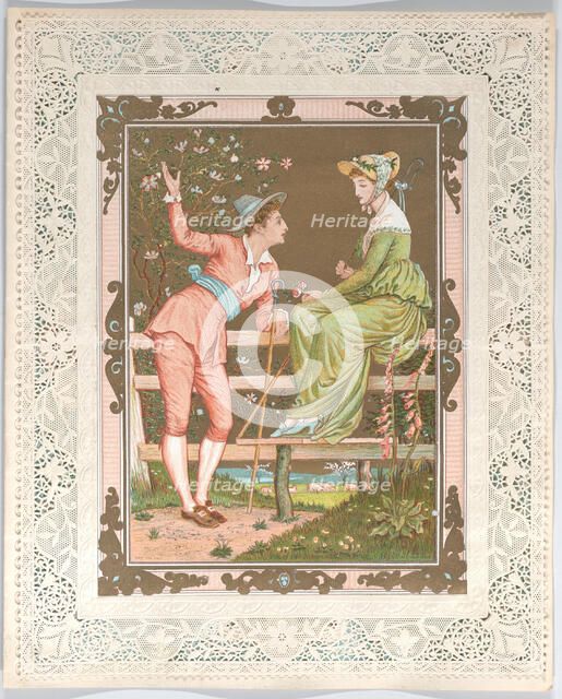 Valentine, 1876. Creator: Walter Crane.