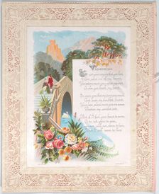 Valentine, 1876. Creator: Anon