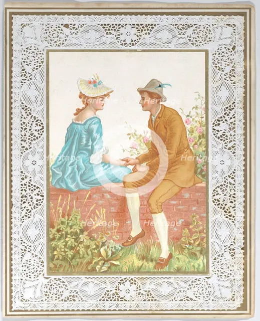 Valentine, 1876. Creator: Catherine Greenaway.