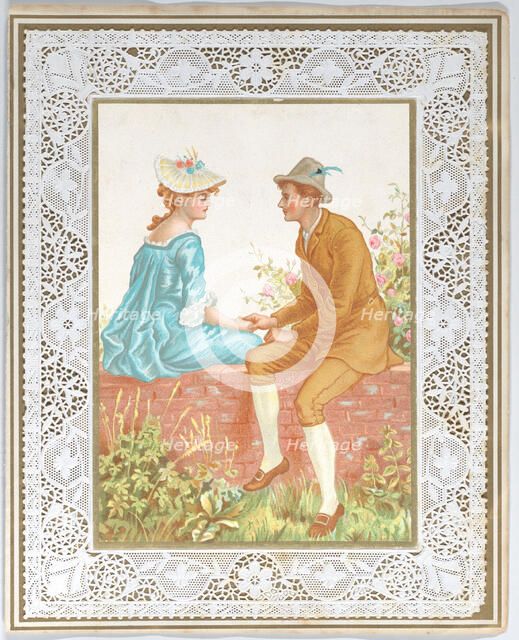 Valentine, 1876. Creator: Catherine Greenaway.