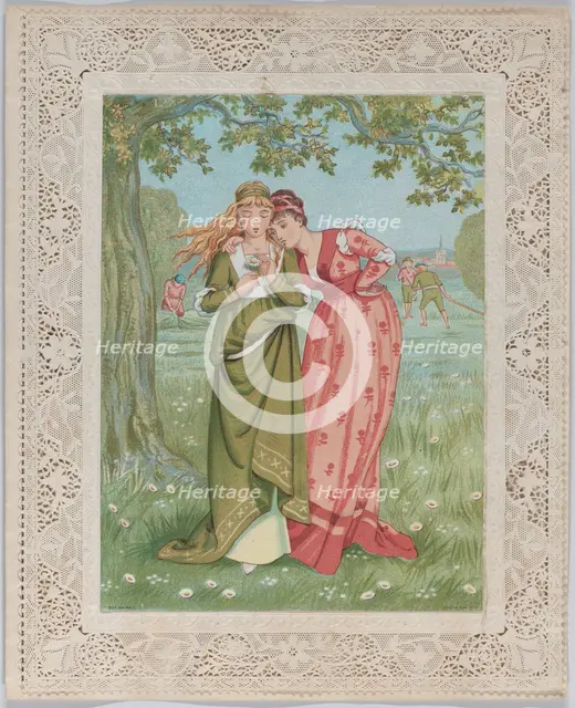 Valentine, 1876. Creator: Catherine Greenaway.