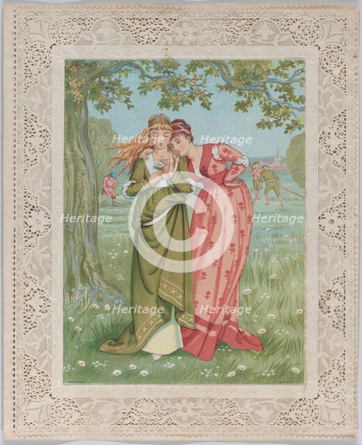 Valentine, 1876. Creator: Catherine Greenaway.