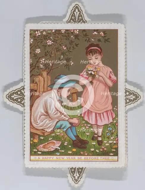 Valentine, 1876. Creator: Catherine Greenaway.