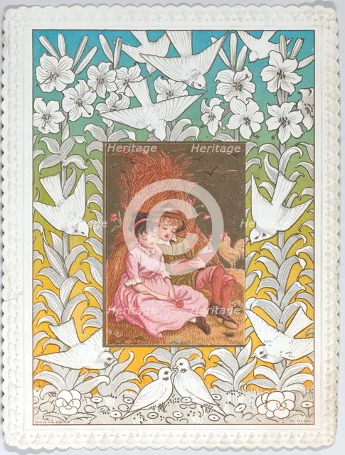 Valentine, 1876. Creator: Catherine Greenaway.