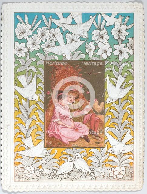 Valentine, 1876. Creator: Catherine Greenaway.