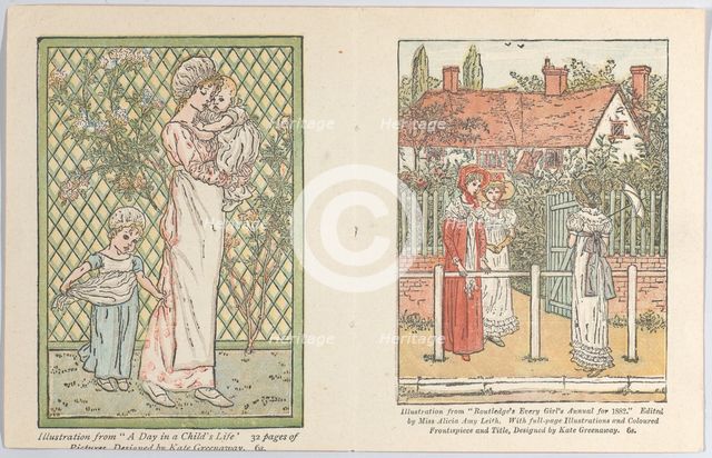 Valentine, 1882. Creator: Catherine Greenaway.