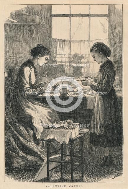 'Valentine Makers', 1875. Creator: H Johnson.