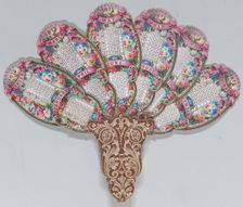 Valentine - Mechanical - elaborate fan dated 1875, 1875., 1875. Creator: Anon