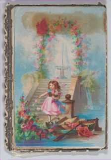 Valentine - Mechanical -- four layers, merrymaking, ca. 1875., ca. 1875. Creator: Anon