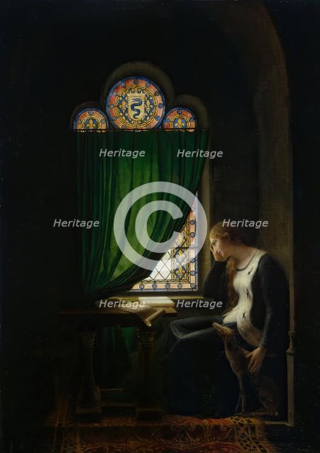 Valentine of Milan Mourning her Husband, the Duke of Orléans, 1802. Creator: Fleury-Francois Richard.