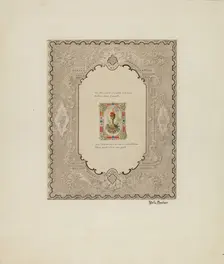 Valentine, c. 1941. Creator: Stella Mosher