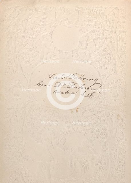 Valentine, ca. 1860. Creator: Anon.