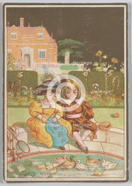 Valentine, ca. 1880. Creator: Catherine Greenaway.