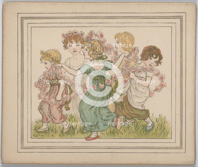 Valentine, ca. 1880. Creator: Catherine Greenaway.