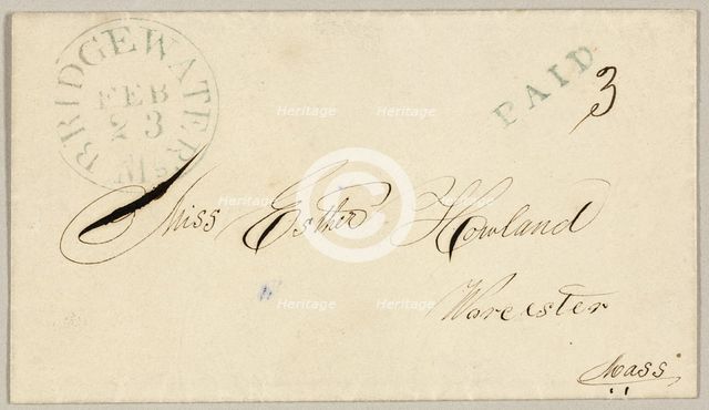 Valentine envelope, 1860/69. Creator: Unknown.