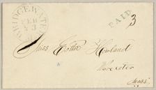 Valentine envelope, 1860/69. Creator: Unknown
