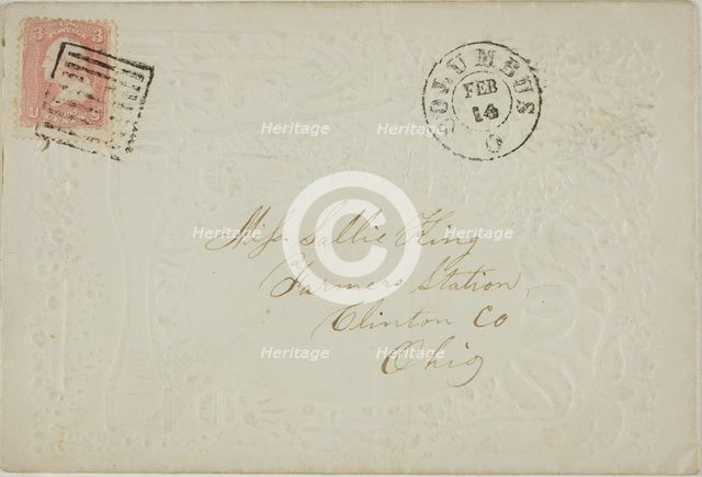 Valentine envelope, n.d. Creator: Unknown.