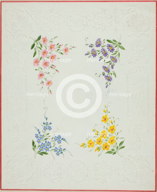 Valentine envelope, c. 1850. Creator: George Kershaw.