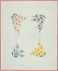 Valentine envelope, c. 1850. Creator: George Kershaw