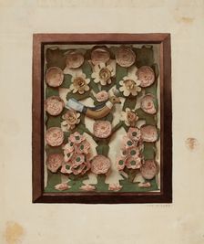 Valentine in Shadow Box, c. 1938. Creator: Inez McCombs