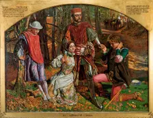 Valentine Rescuing Sylvia from Proteus 1851. Artist: William Holman Hunt
